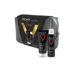 Vichy Homme Pochette Gel Doccia 200ml + Schiuma da Barba 200ml