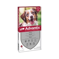 Advantix Spot On 4 Pipette per Cani Medio-Grandi 10-25Kg