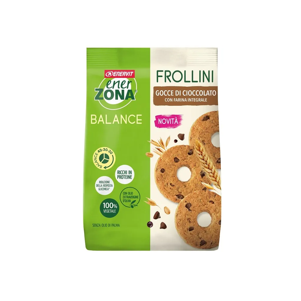 EnerZona Frollini Gocce di Cioccolato: La Tua Colazione Proteica e Bilanciata con Gusto