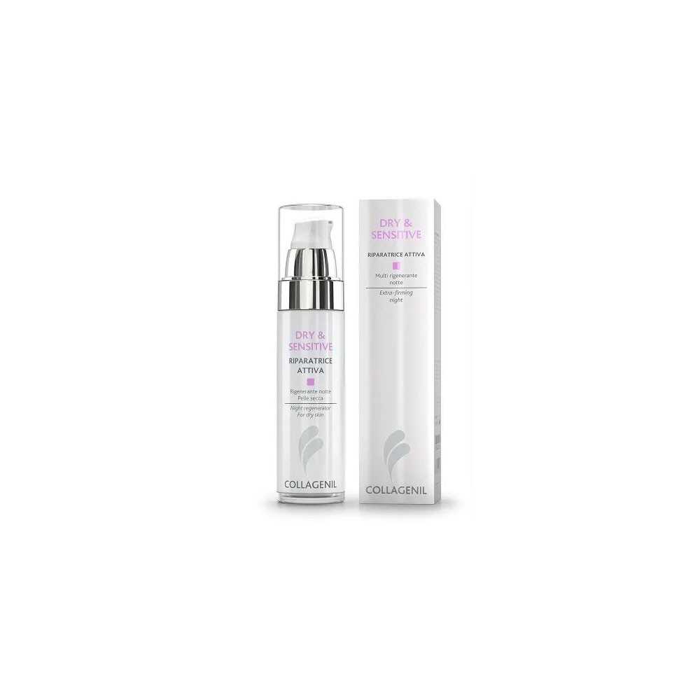 Collagenil Dry & Sensitive Riparatrice Attiva 50ml: Crema Viso Riparatrice