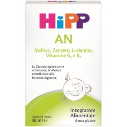 Integratore Digestivo HIPP AN 30 ml – Melissa, Zenzero & Vitamine B2/B6