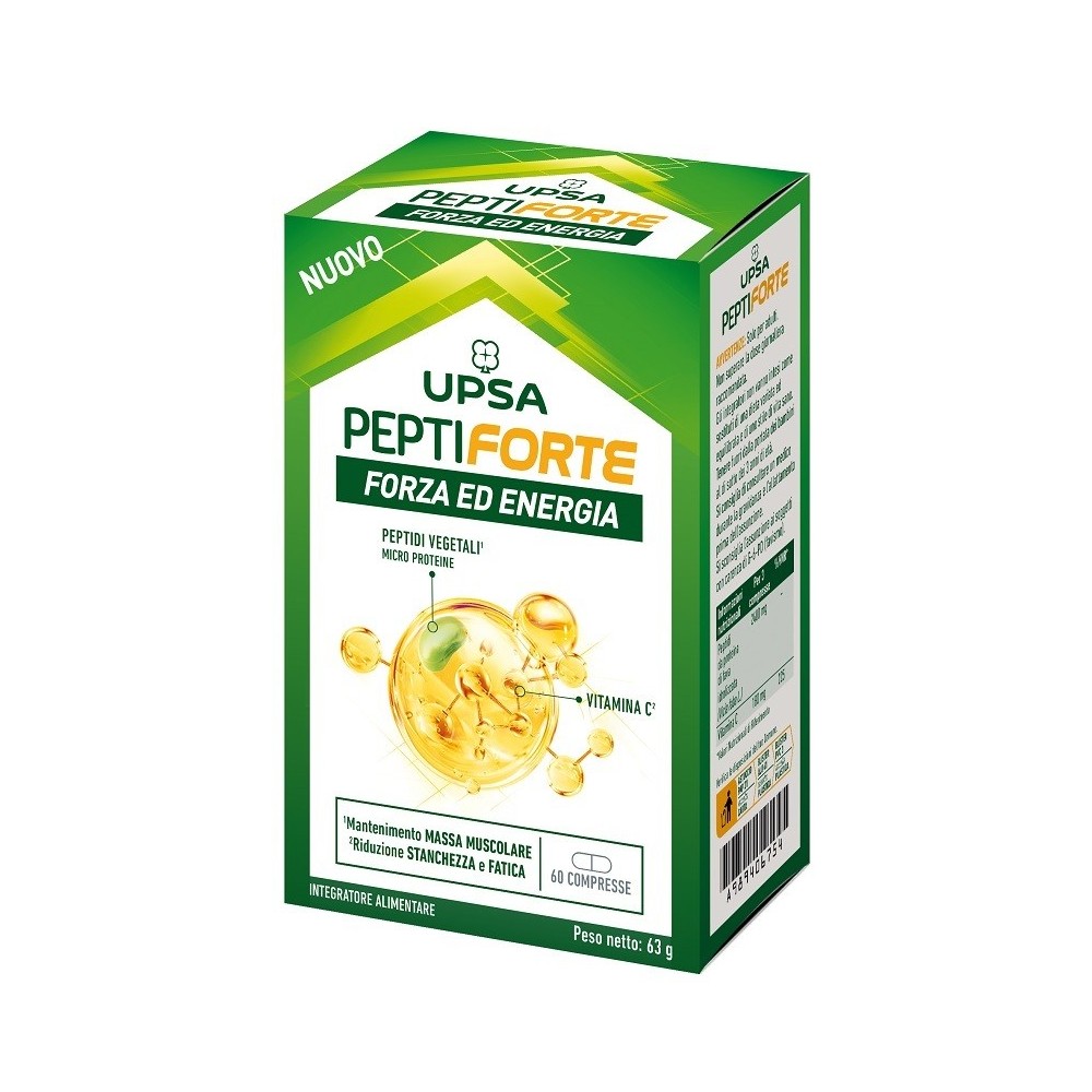 Upsa Peptiforte 60 Compresse – Integratore per Forza ed Energia Muscolare