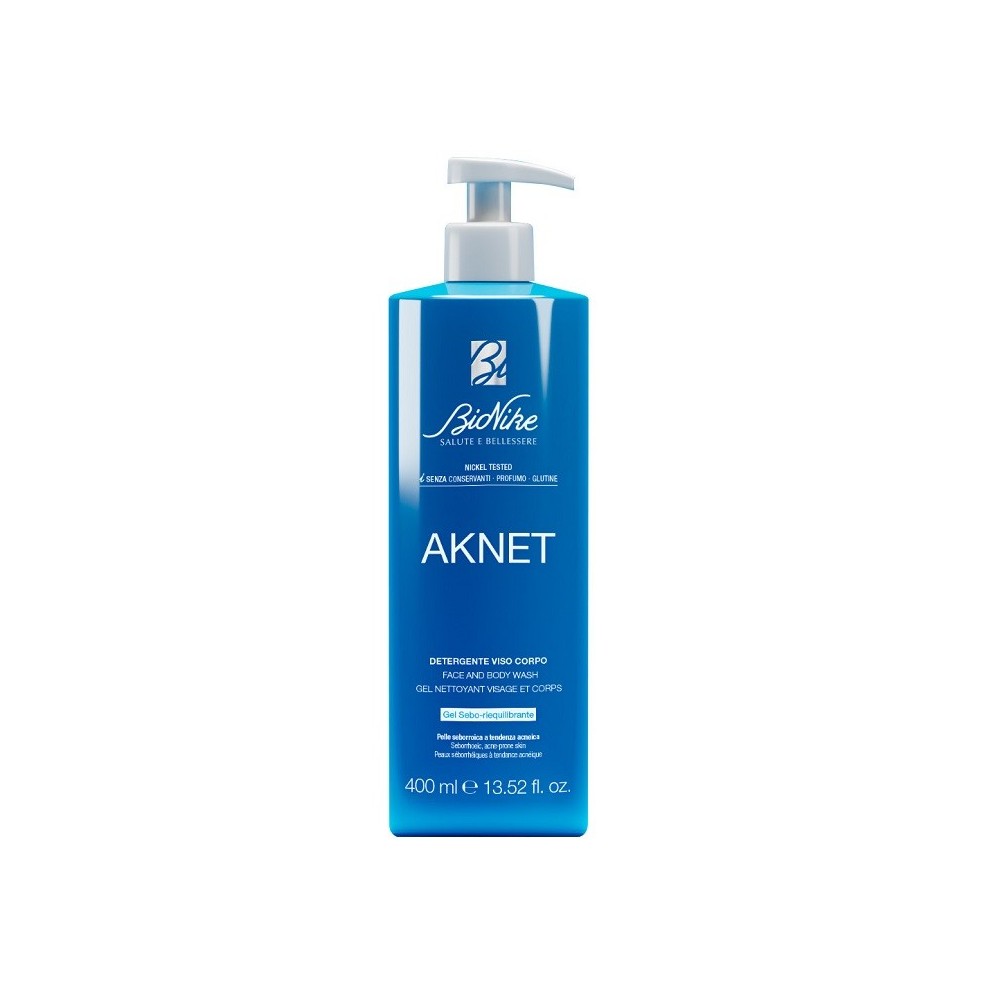 Bionike Aknet Gel Detergente Purificante Viso e Corpo 400ml