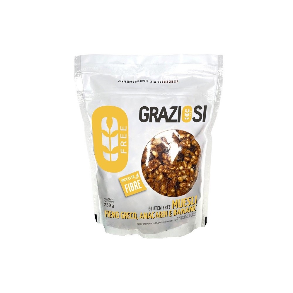 Muesli anacardi/bananefienog