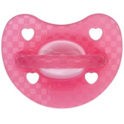 Chicco PhysioForm Luxe Fluo Succhietto Gommotto 16-36M in Silicone Rosa