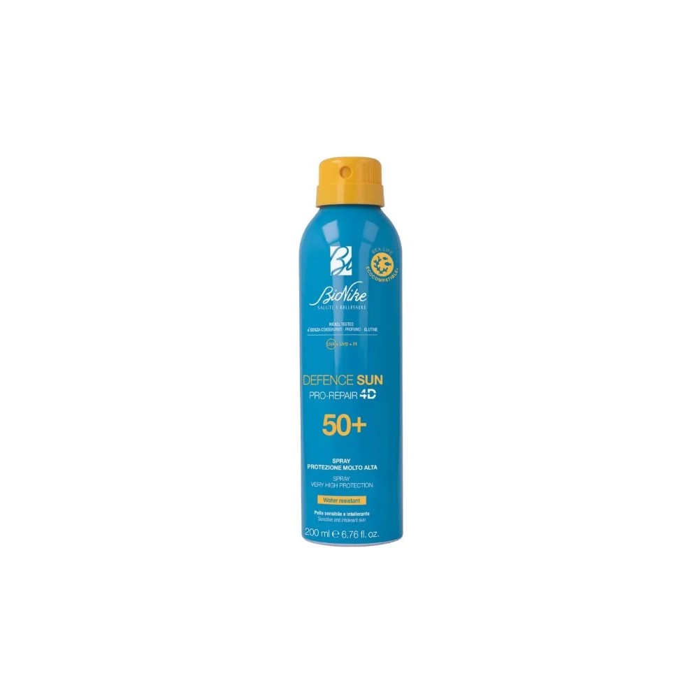 Bionike Defence Sun Spray Solare SPF 50+ – Protezione Molto Alta, 200 ml