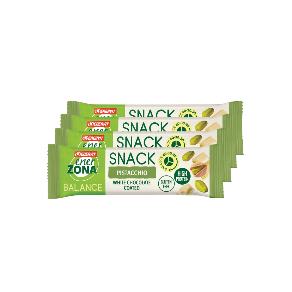 Quadripack EnerZona Snack Pistacchio: Armonia Dolce e Salata, Equilibrio 40-30-30