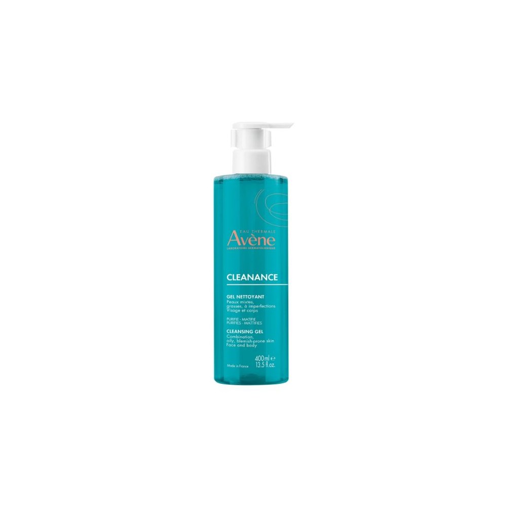 Avène Cleanance Gel Detergente Nuova Formula 400ml | Pelle Grassa e Acneica
