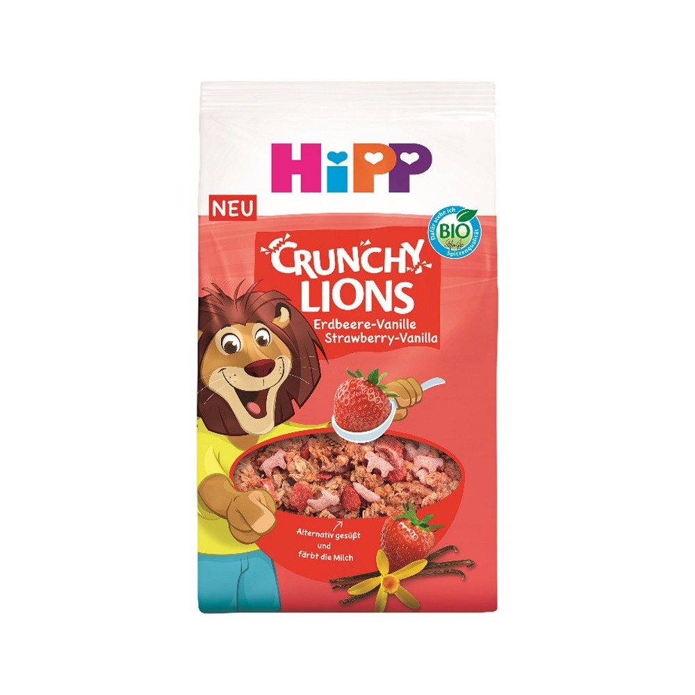 Hipp Crunchy Lions Fragola&Vaniglia