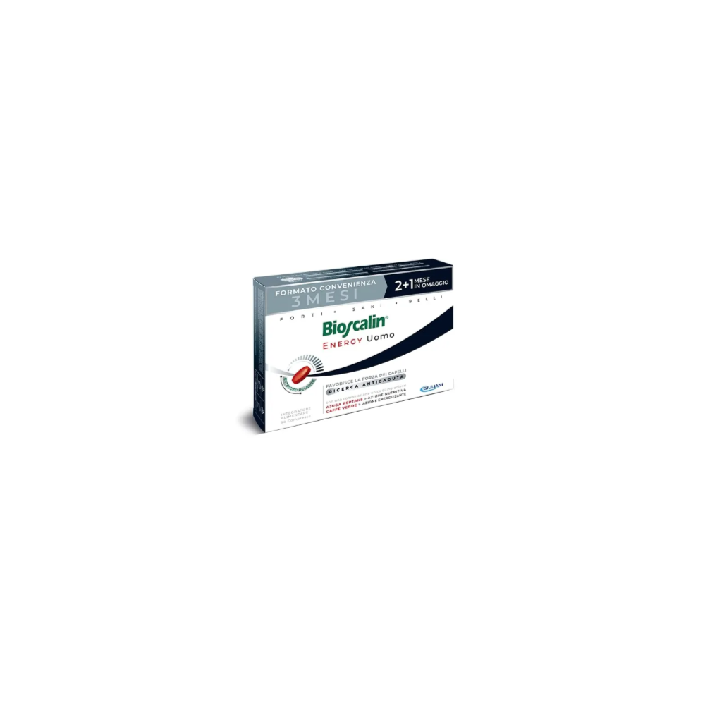 Bioscalin Energy Capelli Uomo 90 Compresse – Integratore Anticaduta Efficace Per Uomo