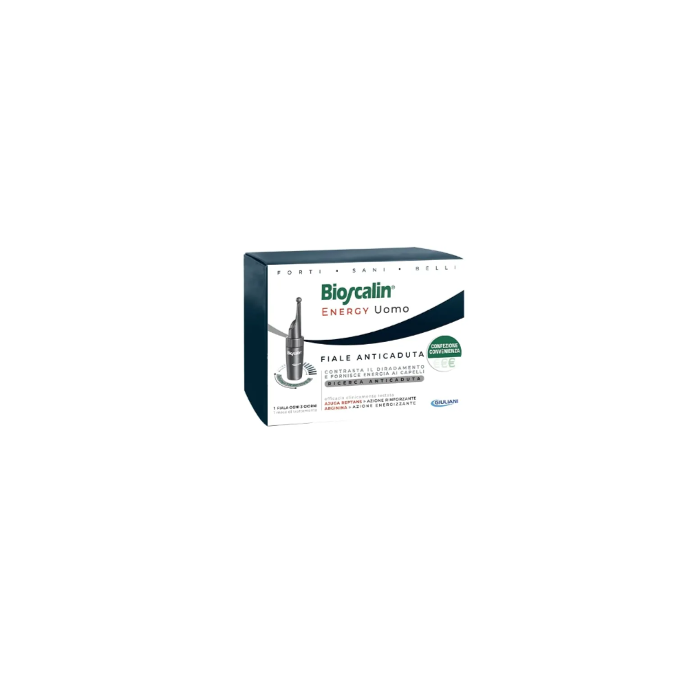 Bioscalin Energy Anticaduta Uomo 10 Fiale - Trattamento Anticaduta Capelli Uomo