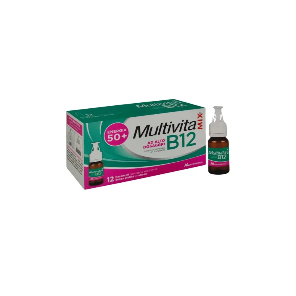 Multivitamix B12 12 Flaconi – Energia quotidiana 50+