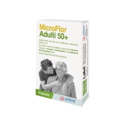 Microflor Adulti 50+ 30 Capsule - Probiotici e Multivitaminico