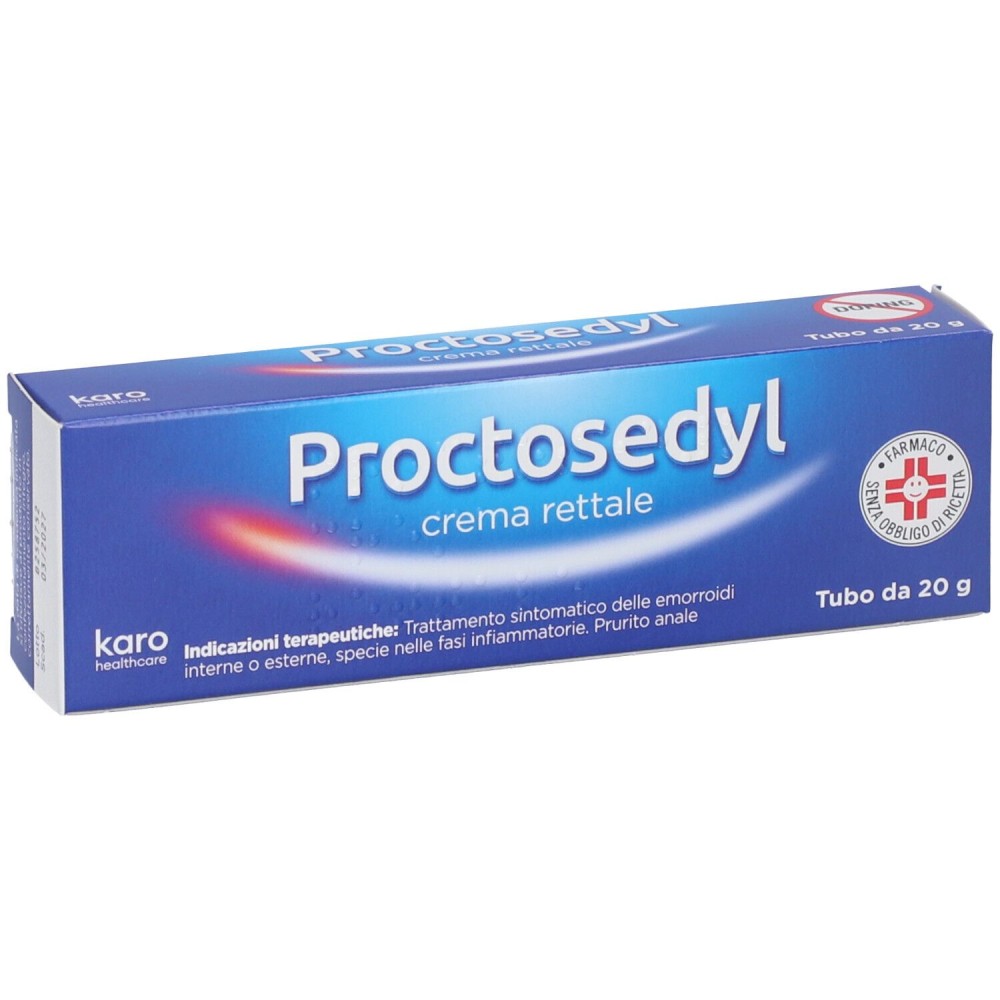 Proctosedyl Crema Rettale 20g - Trattamento Emorroidi e Proctiti