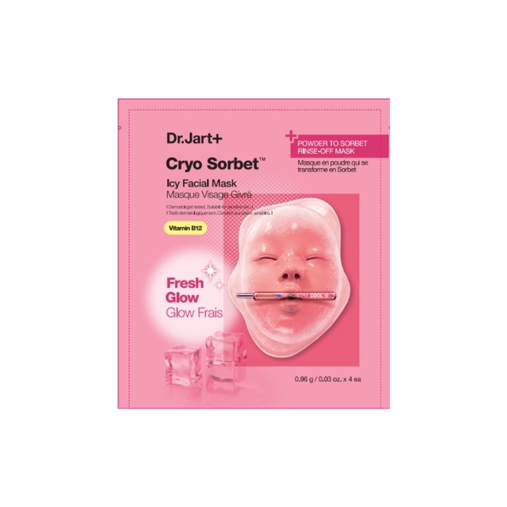 Dr. Jart+ Cryo Sorbet Icy Face Mask 4 Pezzi | Maschera Viso