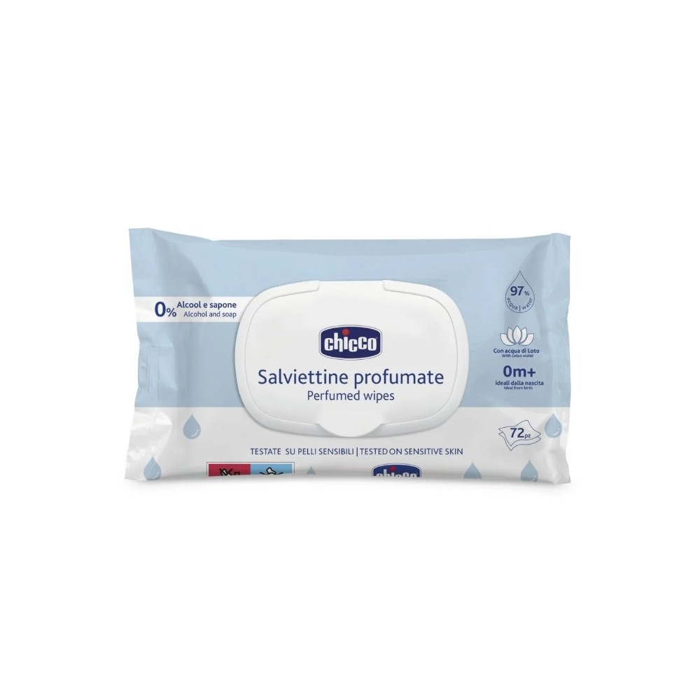 Chicco 72 Salviettine Detergenti Profumate