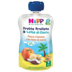 Hipp bio Frutta Frullata Pesca Banana Con Latte Di Cocco