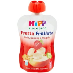 Hipp Biologico Frutta Frullata e Cereali Antichi Banana, Mela e Fragola con Avena 90g