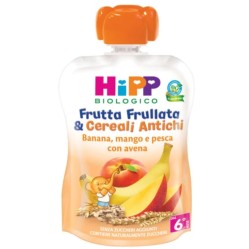 Hipp Frutta Frullata&Cereali Antichi Banana Mango Pesca Avena 90 g