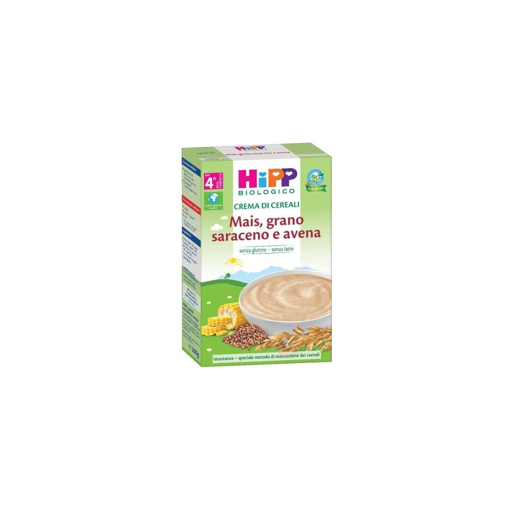 Hipp Bio Crema Cereali Mais / Grano Saraceno 200g