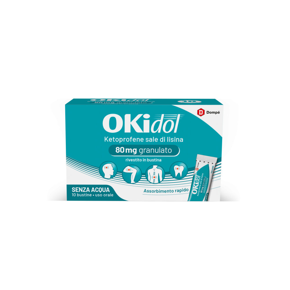 Okidol os grat 10 bustine 80mg