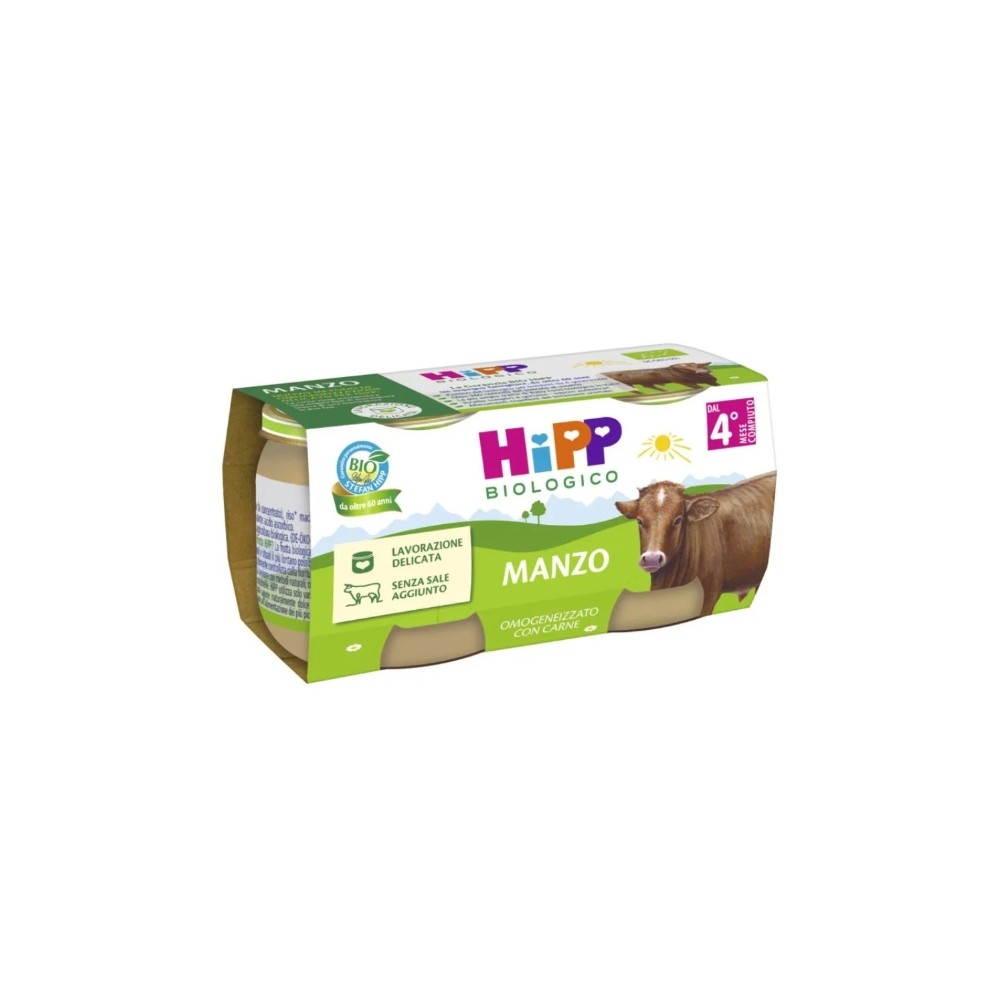 Hipp bio Omogeneizzato Manzo 2x80g