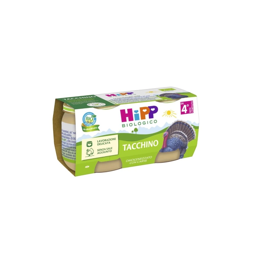 Hipp Bio Omogeneizzato Tacchino 2x80g