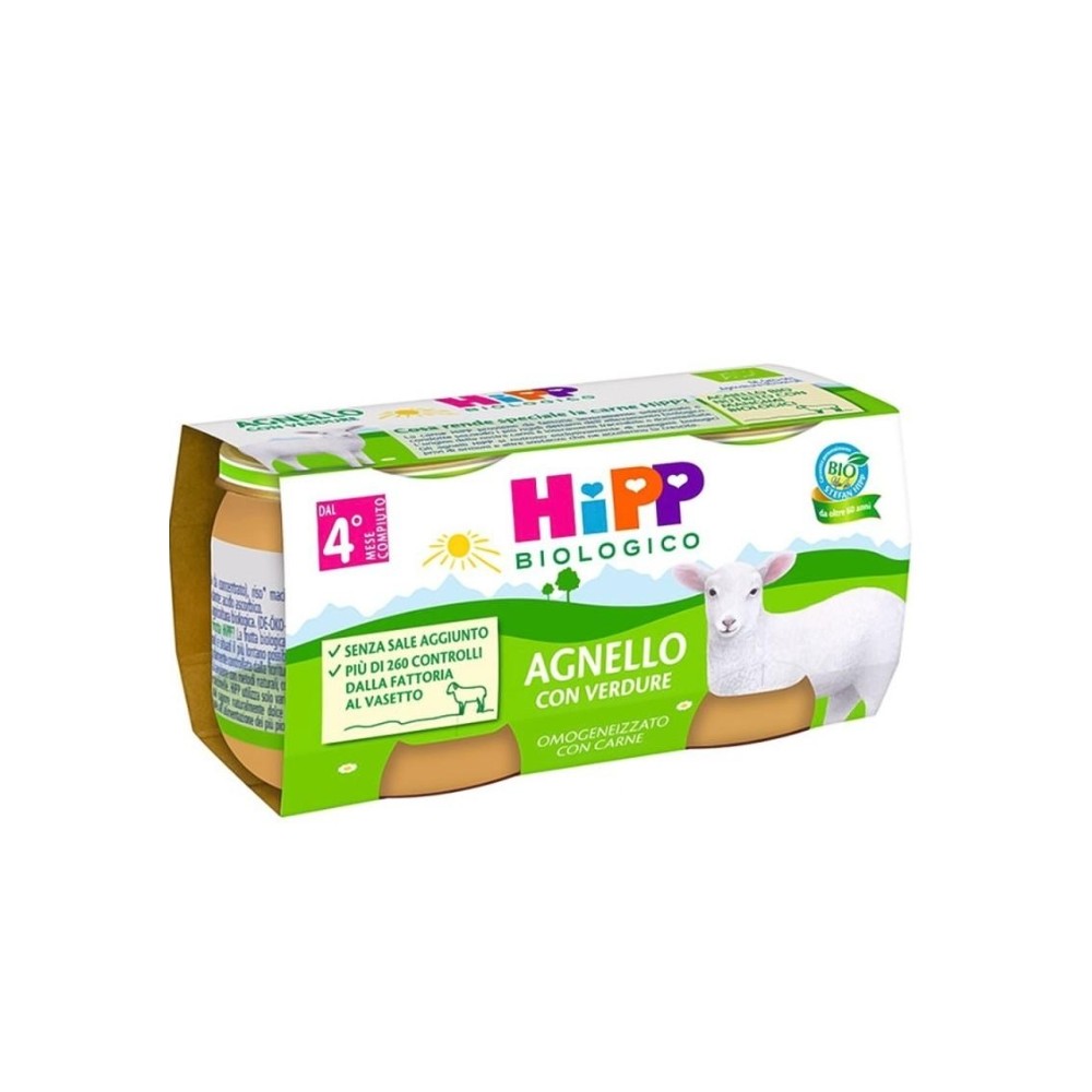 HiPP Bio Omogeneizzato Agnello con Verdure 2x80g