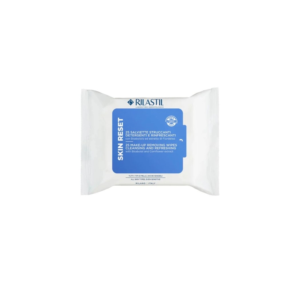 Rilastil Skin Reset 25 Salviette Struccanti Viso