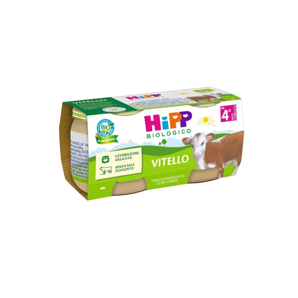 HiPP Omogeneizzato Vitello 2 x 80 g 4 Mesi+