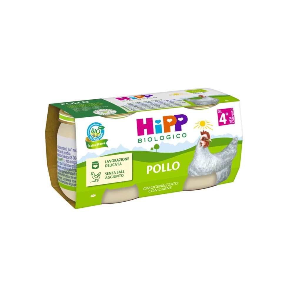 Hipp Bio Omogeneizzato Pollo 80g 2pz
