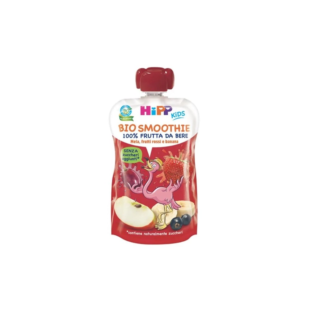 HiPP Smoothie Frutta da Bere Mela, Frutti Rossi e Banana 120ml