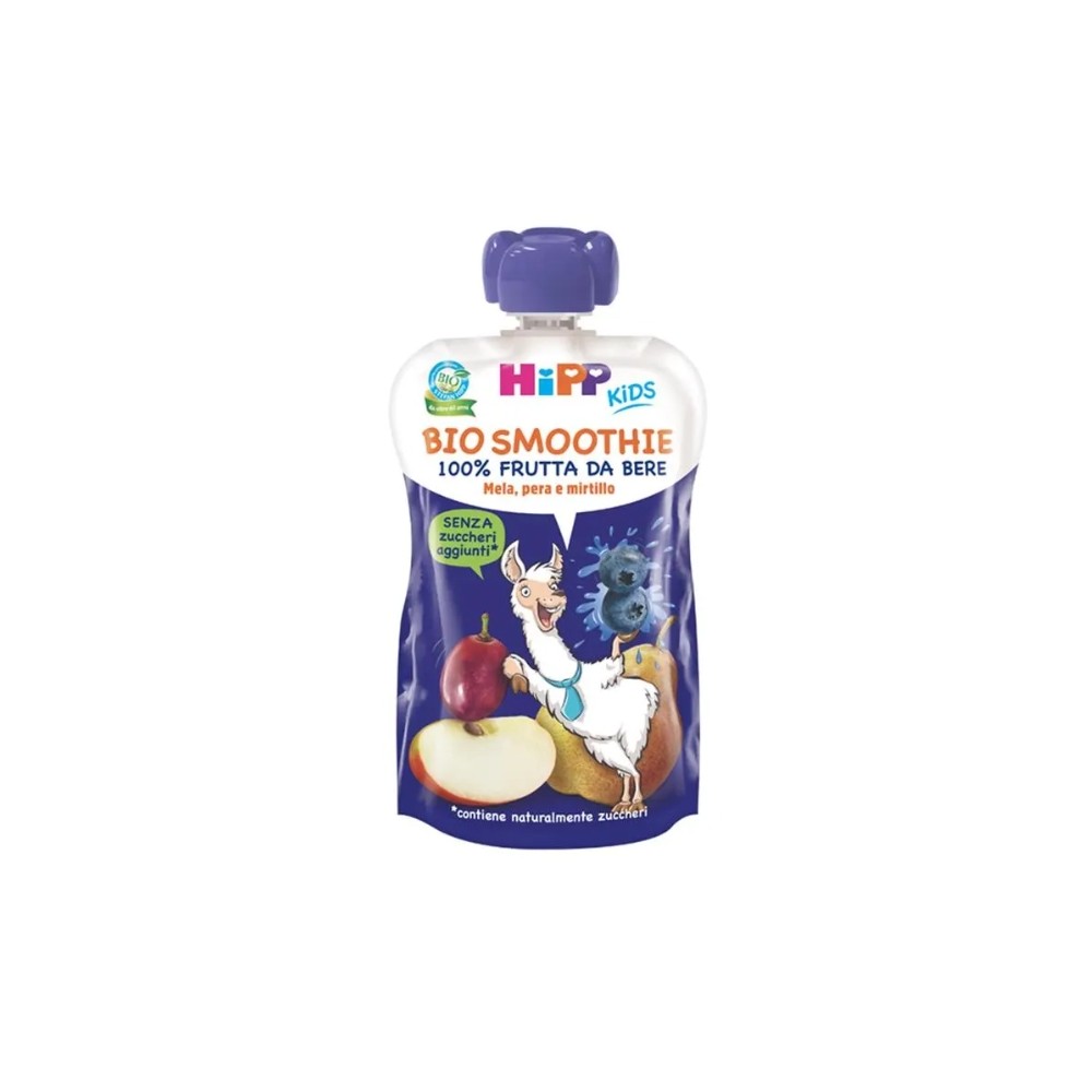 HiPP Smoothie Frutta da Bere Mela, Pera e Mirtillo 120ml