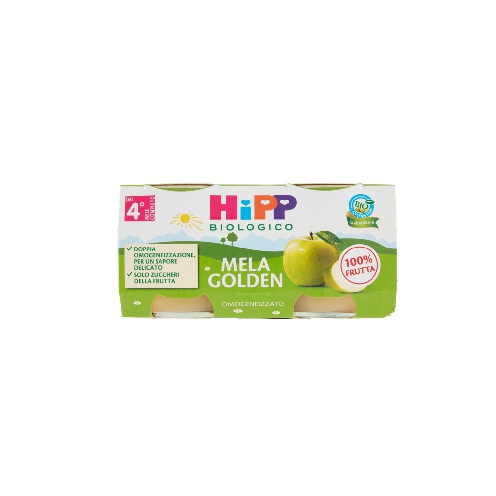 HiPP Omogeneizzato Biologico Mela Golden 2 x 80 g