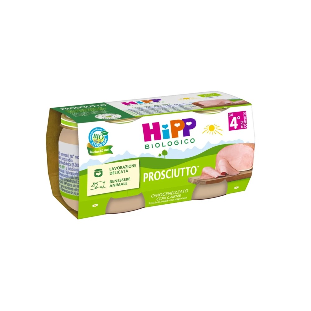 HiPP Omogeneizzato Biologico Prosciutto Cotto 2 x 80 g