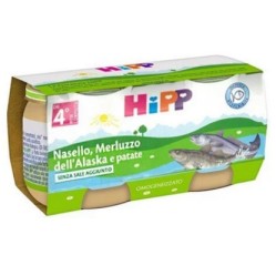 HiPP Omogeneizzato Nasello Merluzzo e Patate 2 x 80 g
