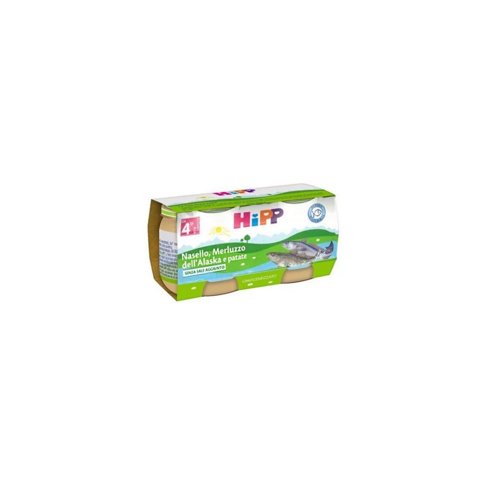 HiPP Omogeneizzato Nasello Merluzzo e Patate 2 x 80 g