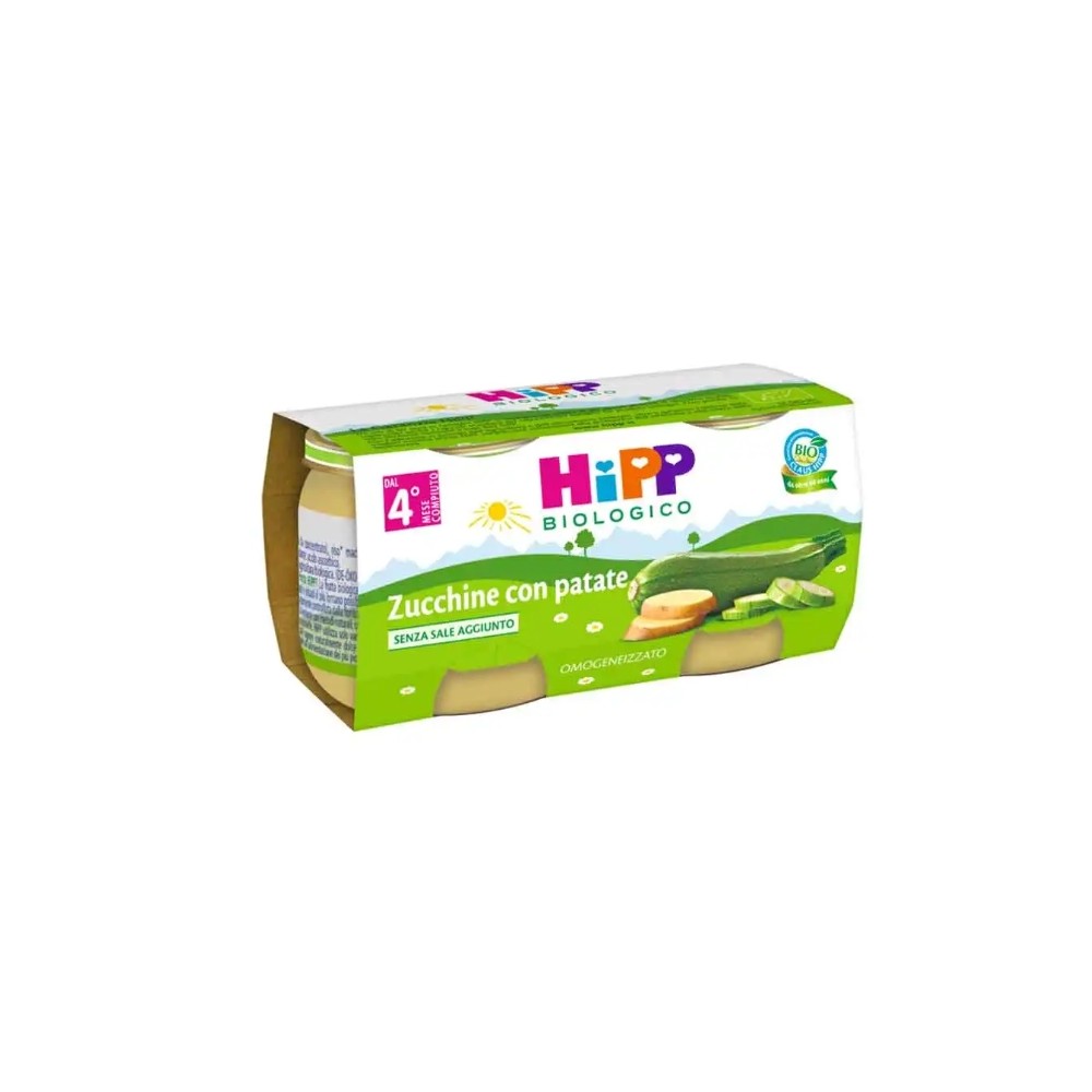 HiPP Biologico Omogeneizzato Zucchine e Patate 2 x 80 g