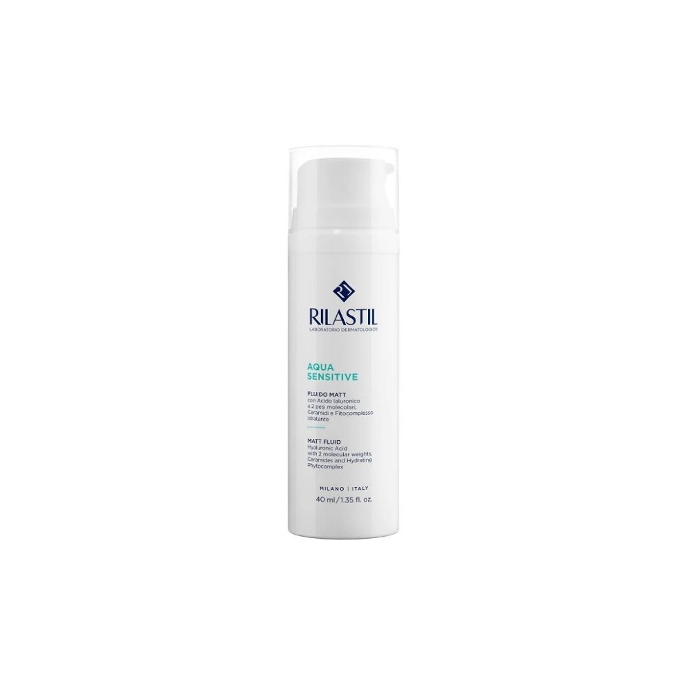 Rilastil Aqua Sensitive Fluido Matt Idratante Viso 40 ml