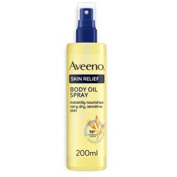 Aveeno Skin Relief Olio Corpo Pelle Secca con Ingredienti Naturali 200 ml