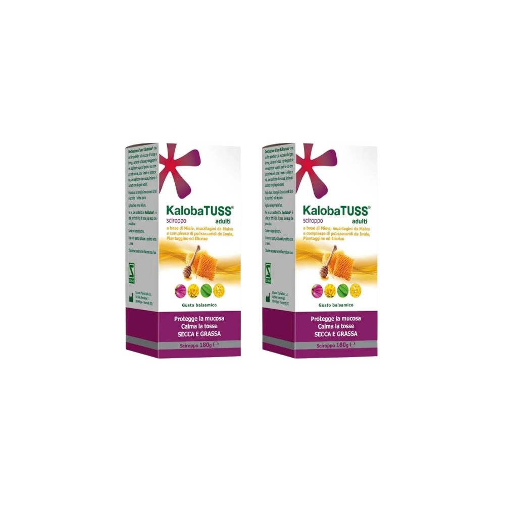 KalobaTUSS Adulti Sciroppo per la Tosse Secca e Grassa 2 x 180 g