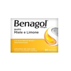 Benagol 24 Pastiglie Miele e Limone