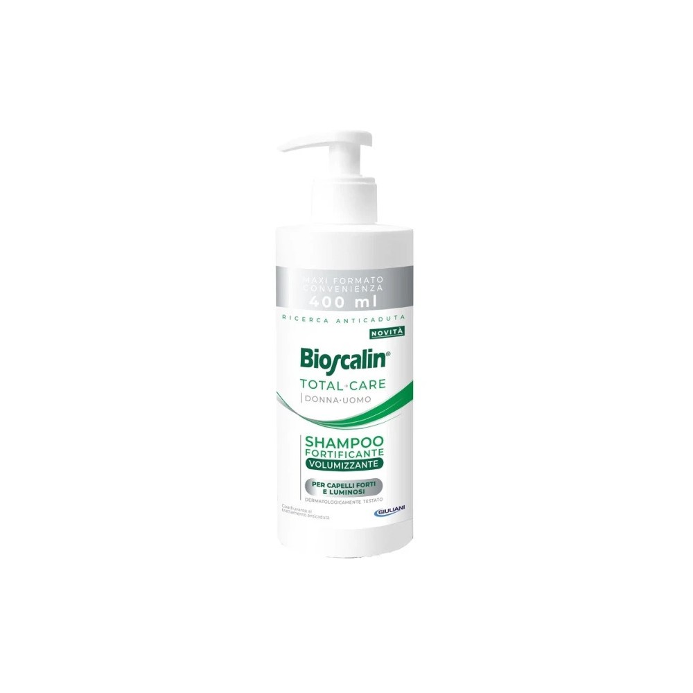 Bioscalin Total Care Shampoo Fortificante Volumizzante per Capelli Fini e Sfibrati – Flacone 400 ml