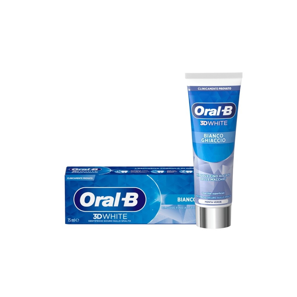 Oralb 3DW Bianco Ghiaccio 75ml